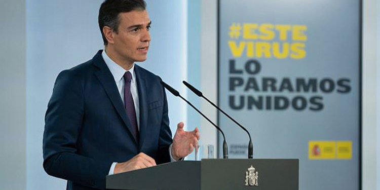 El presidente del Gobierno, Pedro Sánchez, el viernes en La Moncloa./ Foto: Pool Moncloa / Borja Puig de la Bellacasa
