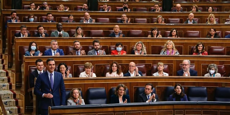 Pedro Sánchez, ayer en el Congreso./ Foto: Pool Congreso
