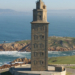 ‘A Coruña’ y su atardecer desde la Torre de Hércules