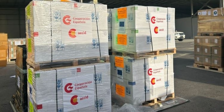 Llega a Egipto un segundo envío de ayuda sanitaria de la AECID para Gaza
