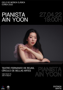 La pianista Ain Yoon actuará en el Ciclo de Música Clásica Corea 2022