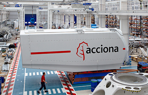 Acciona, elegida en Davos entre las 100 compañías más sostenibles