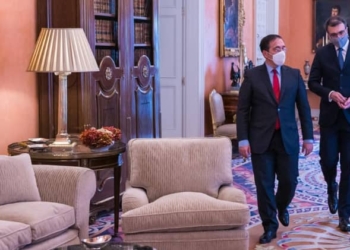 El ministro español con su homólogo brasileño, ayer en Madrid