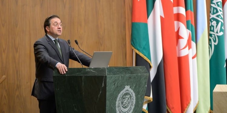 Albares propone una “iniciativa conjunta” de la UE y la Liga Árabe a favor de la conferencia de paz