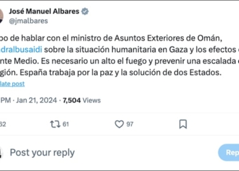 Albares habla con su colega omaní Al Busaidi sobre cómo detener la guerra en Gaza