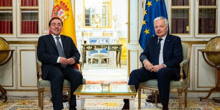 Albares y Reynders abordan en Madrid el Estado de Derecho en la UE y la Presidencia española