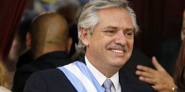El presidente argentino, Alberto Fernández.