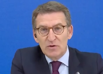 Alberto Nunez Feijoo durante una reciente entrevista en A3 TV.