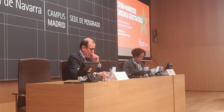 Ana Palacio, durante el acto.