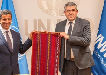 El ministro saudí de Turismo y el secretario general de la OMT./ Foto: OMT