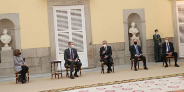 El Rey Felipe VI recibe al Patronato de la Fundación Euroamérica