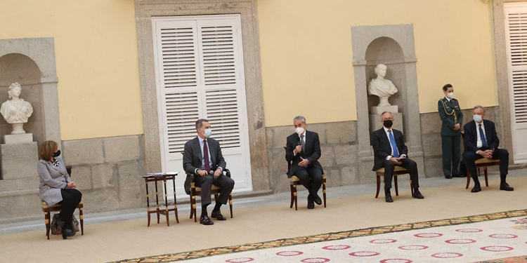 El Rey Felipe VI recibe al Patronato de la Fundación Euroamérica