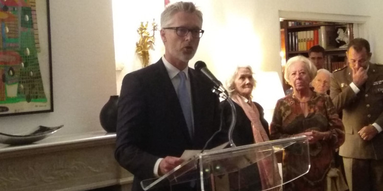 El embajador Christian Ebner durante su discurso. / Fotos: AC