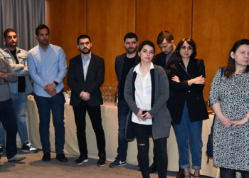 Algunos de los asistentes al acto, celebrado en el Club Financiero Génova.