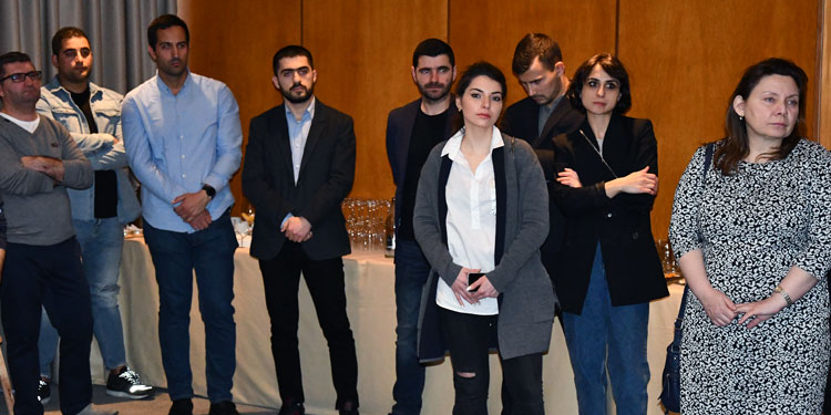 Algunos de los asistentes al acto, celebrado en el Club Financiero Génova.