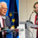 Los ministros en funciones de Exteriores, Josep Borrell, y Economía, Nadia Calviño.