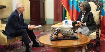 ​La presidenta de Etiopía, Sahle-Work Zewde, recibió al jefe de diplomacia española./ Foto: MAEC