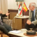 Josep Borrell con el presidente del Líbano.