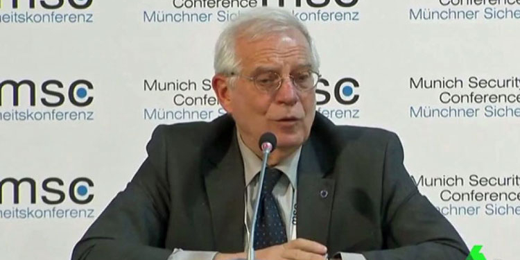 Josep Borrell, ayer en Munich./ Imagen: LaSexta