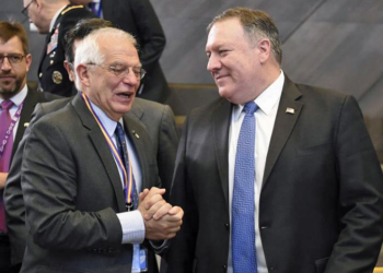 Josep Borrell y Mike Pompeo.