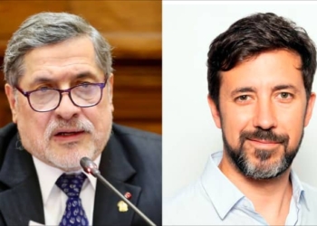 Ernesto Bustamante y Antón Gómez-Reino./ Fotos: Wikipedia