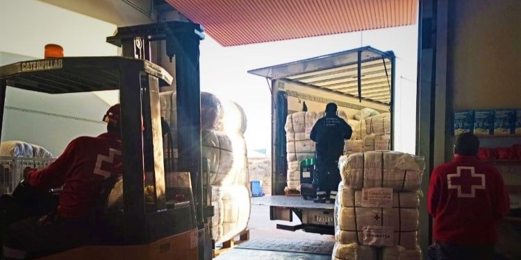 Cruz Roja Española prepara un envío de 105 toneladas de ayuda humanitaria a Turquía y Siria