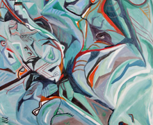 El Centro Riojano expone la pintura abstracta de María Mardomingo