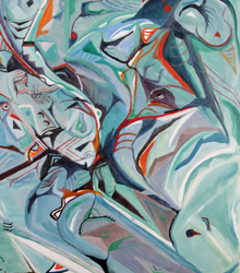 El Centro Riojano expone la pintura abstracta de María Mardomingo