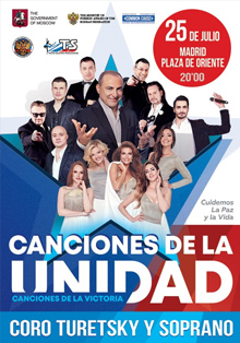 Concierto ‘Canciones de la Unidad’ impulsado por el Gobierno de Moscú