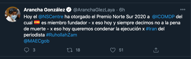 La tímida condena del Gobierno a la ejecución de un periodista en Irán