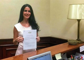 La diputada Carla Toscano, ayer en el Congreso./ Foto: VOX