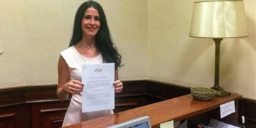 La diputada Carla Toscano, ayer en el Congreso./ Foto: VOX
