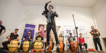 Carlinhos Brown, durante su visita a Montevideo./ Foto: SEGIB