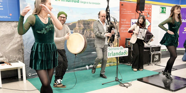 Comienza entre gaitas la Semana de Irlanda 2024 y la fiesta de San Patricio