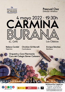 Filarmonía de Madrid recupera la ‘Carmina Burana’ original de Carl Off