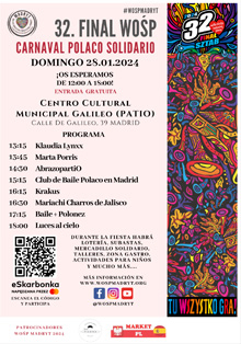 El Carnaval Solidario Polaco llega este fin de semana a Madrid