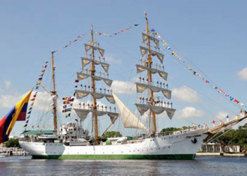 El buque insignia de la armada colombiana ‘Gloria’ llegará el sábado a Las Palmas