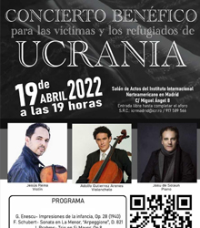 Concierto benéfico por las víctimas y refugiados de Ucrania