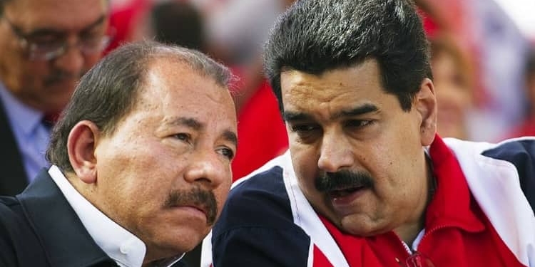 Daniel Ortega y Nicolás Maduro, en una foto de archivo.