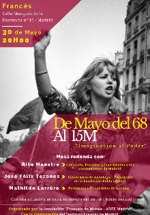 Mesa redonda en el Instituto Francés: de Mayo del 68 al 15M
