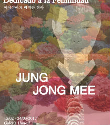 Exposición de la artista Jung Jong Mee en el Centro Cultural Coreano