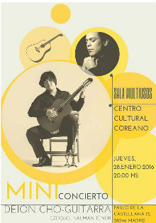 Concierto del guitarrista Deion Cho en el Centro Coreano de Madrid