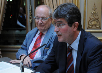 Diego Bermejo Romero de Torres durante una intervención en Casa América./ Foto: Casa América