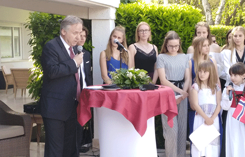 El embajador de Noruega conmemora la Constitución de 1814