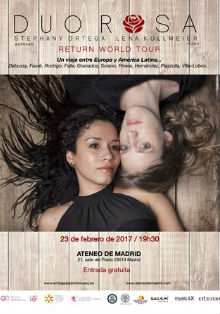 La Embajada Dominicana presenta en concierto al Dúo Rosa en el Ateneo