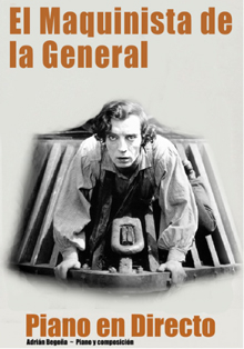 Proyección de ‘El maquinista de la General’ con piano en directo