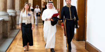 Majid Hassan Mohammed Hassan Alsuwaidi, embajador de Emiratos Árabes Unidos, el día de su presentación de Credenciales./ Foto: MAEC