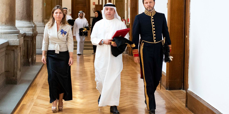 Majid Hassan Mohammed Hassan Alsuwaidi, embajador de Emiratos Árabes Unidos, el día de su presentación de Credenciales./ Foto: MAEC