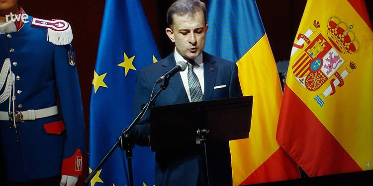 Las bandas del Ejército rumano y la Guardia Civil, unidas en vísperas de la Cumbre bilateral