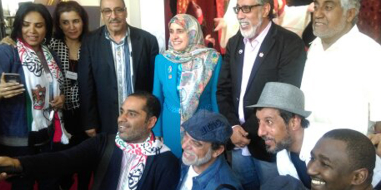 La embajadora de los Emiratos Árabes Unidos asiste al estreno de la obra ‘Nimrod’